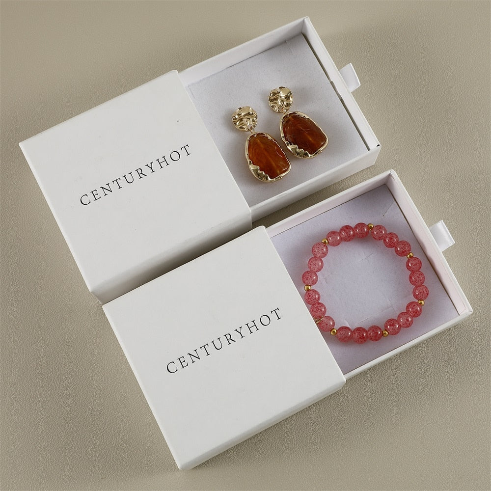 White Drawer Box Paper Cardboard Jewelry Box | Jewellery Boxes Australia