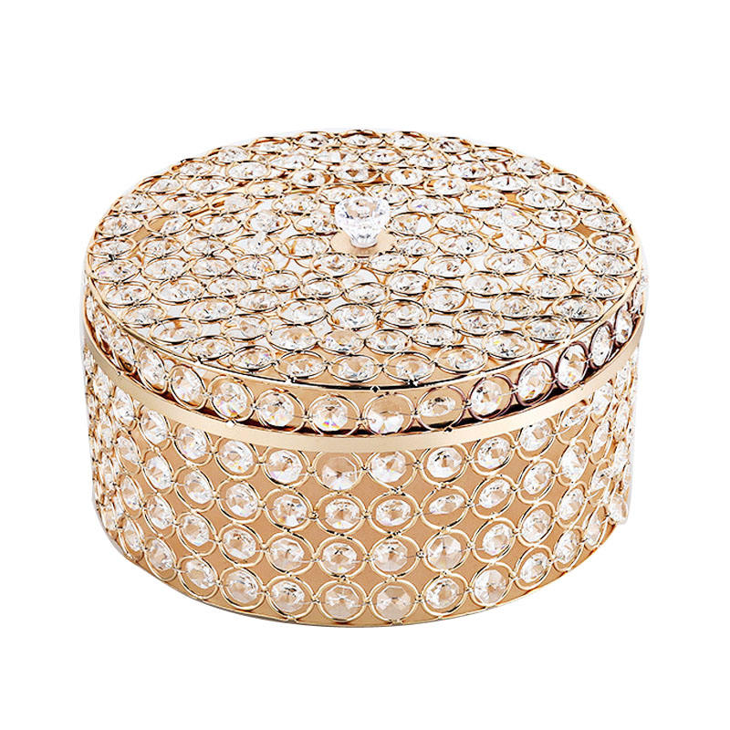 Rounded Shape Crystal Beaded Jewellery Box | Jewellery Boxes Australia