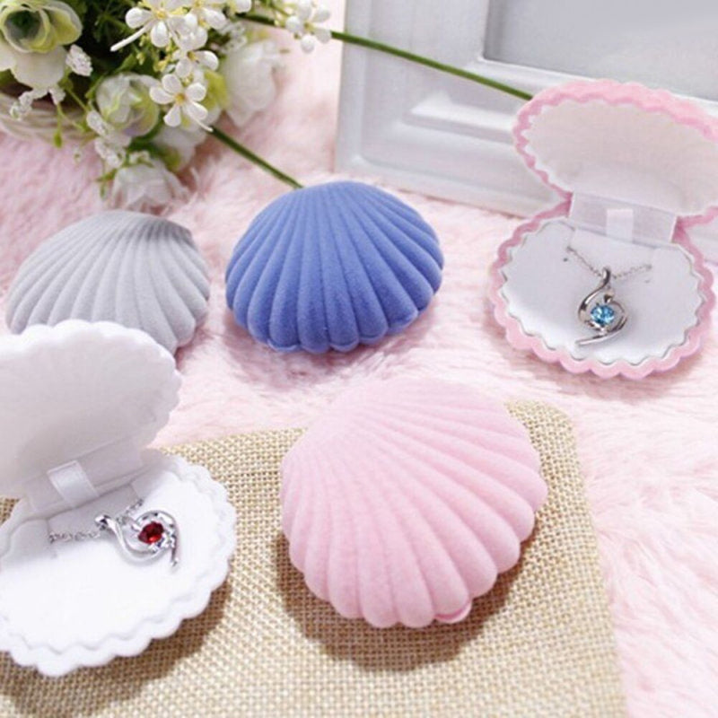 Box Shape Shell Blue Fashion Shell Shape Jewelry Box | Jewellery Boxes Australia