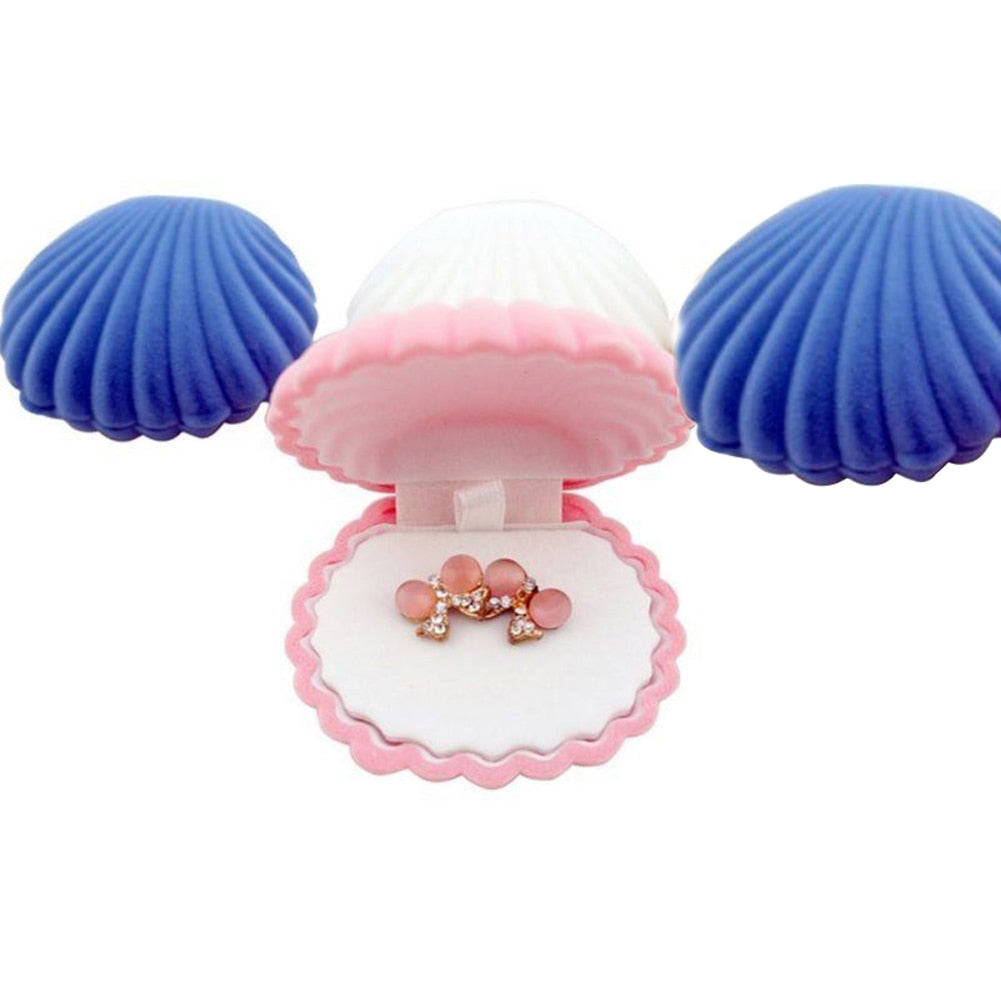 Box Shape Shell Blue Fashion Shell Shape Jewelry Box | Jewellery Boxes Australia