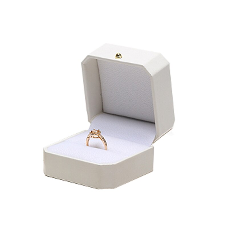 Octagonal White Series Ring Bracelet Box | Jewellery Boxes Australia