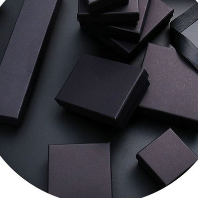 Jewelry Box Kraft Paper Black - Jewellery Boxes Australia