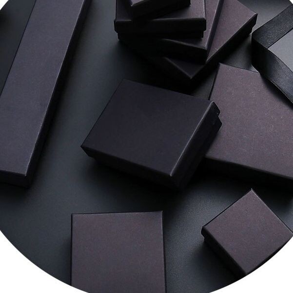 Jewelry Box Kraft Paper Black - Jewellery Boxes Australia