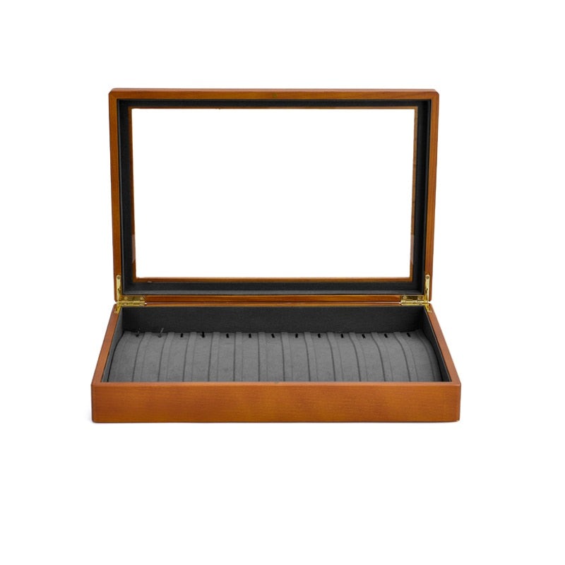 Solid Wooden Jewelry Box Rings Earrings Necklaces | Jewellery Boxes ...