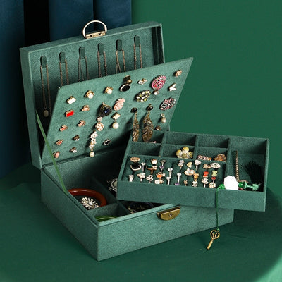 New Retro High Quality Velvet Jewelry Box - Jewellery Boxes Australia
