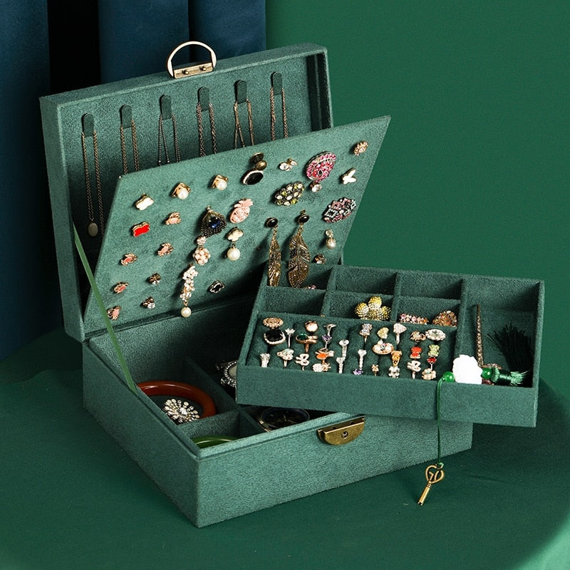 New Retro High Quality Velvet Jewelry Box - Jewellery Boxes Australia